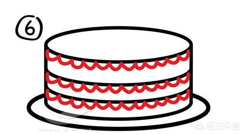 蛋糕怎么画简单又漂亮(图6)