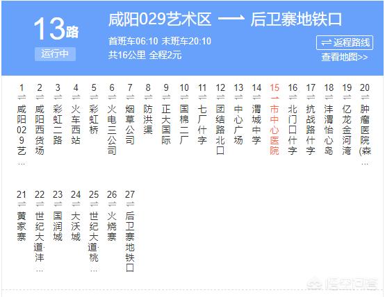 咸阳公交56路线路图,咸阳公交56路线路图最新