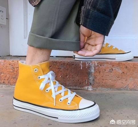 黄色帆布鞋女怎么搭配(图5)