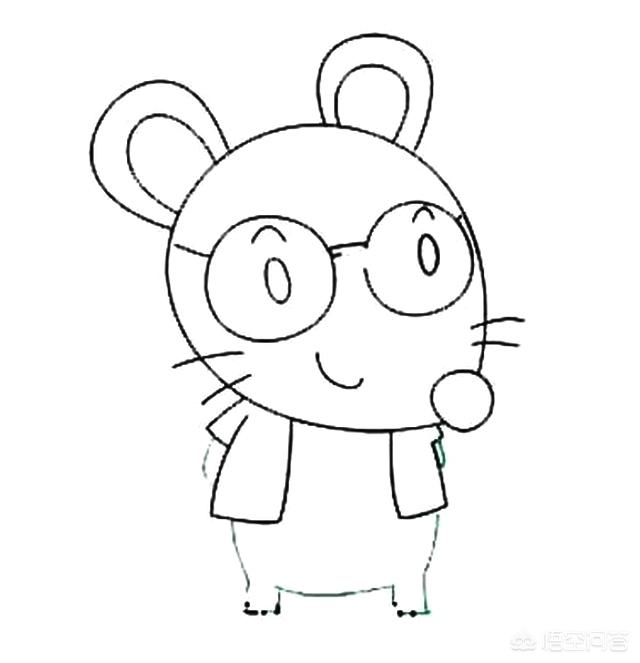 吃桃子的老鼠怎么画图片(图7)