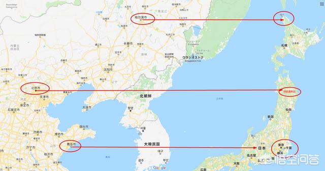 日本有哪些地方（日本具体在中国的哪个方向？）