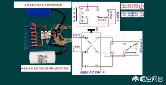二相电机电容接法电路图解大全