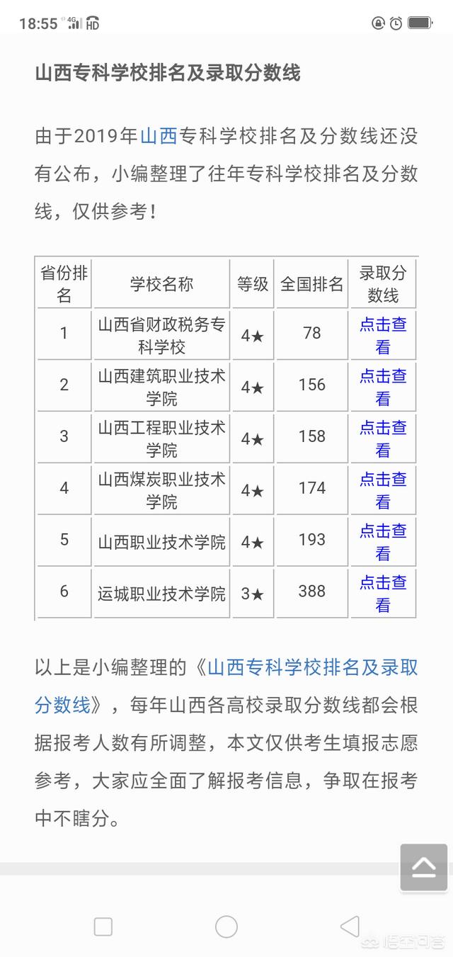 山西专科学校排名-山西最好专科排名？