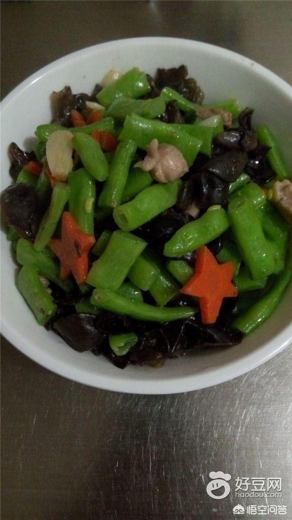 豆角木耳炒肉大锅菜做法
