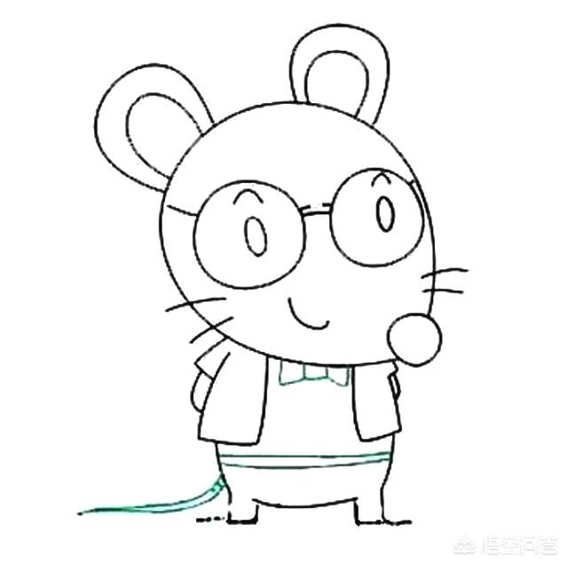 吃桃子的老鼠怎么画图片(图8)