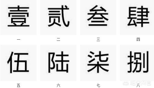 数字字体大写草书