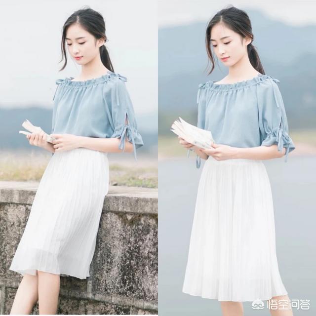白色半生长裙怎么搭配(图4)