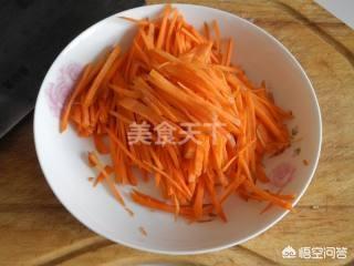 肉末胡萝卜丝蒸菜的做法