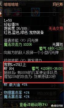 玛巴斯怎么加物理攻击力？dnf奶妈带什么宠物好？