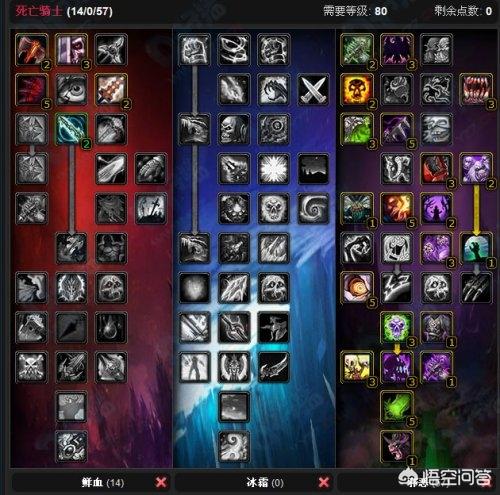 魔兽世界3.35DK血天赋加法(输出和T)，最好带图，谢谢？