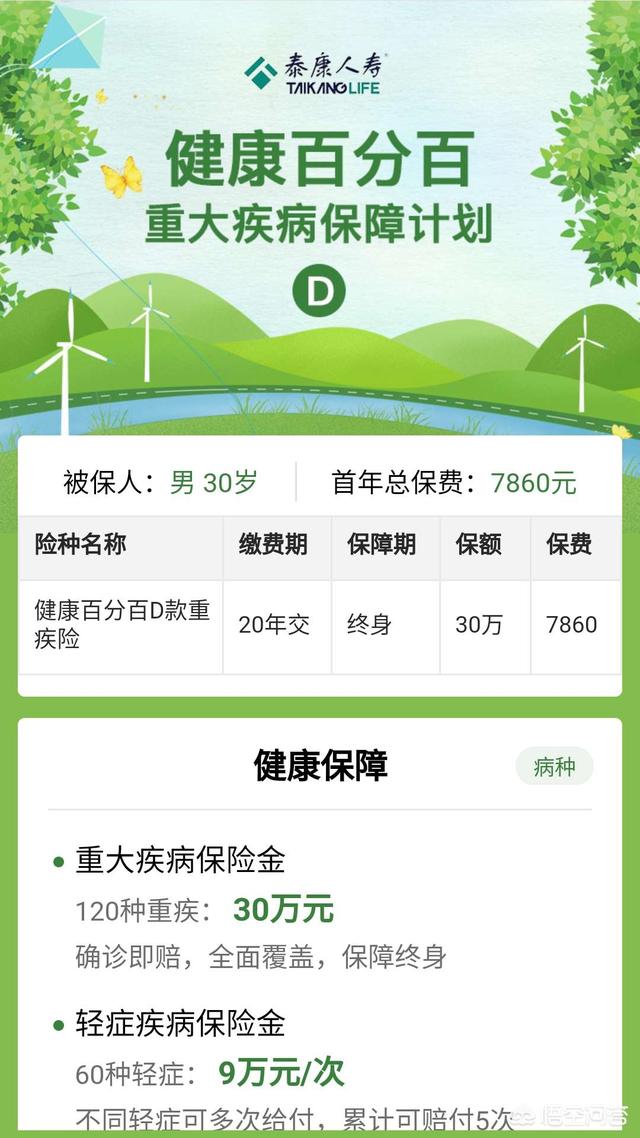 泰康人寿保险重大疾病险种介绍，泰康人寿保险重大疾病险种介绍保费14元一个月