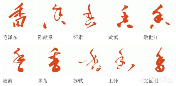 香的草书字体