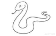 蛇的图片简笔画（蛇图片简笔画涂色）