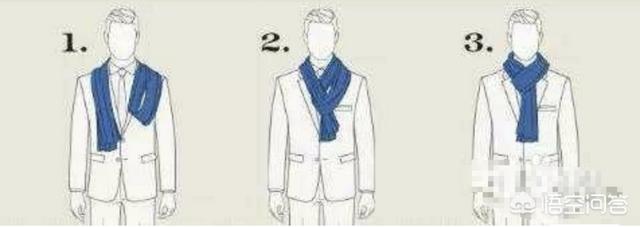 求男生围围巾的方法，多几种……最好带图？