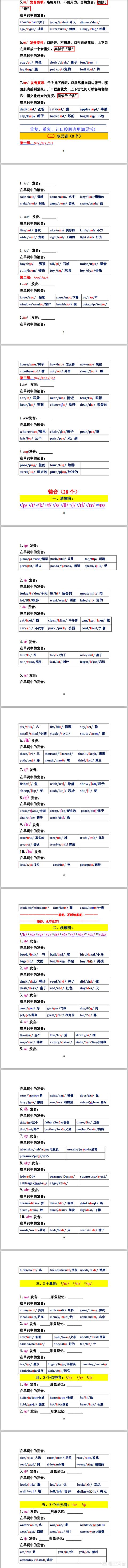 英语音标大全学习