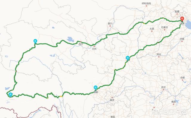 天津到西藏火车路线，天津到西藏火车路线图