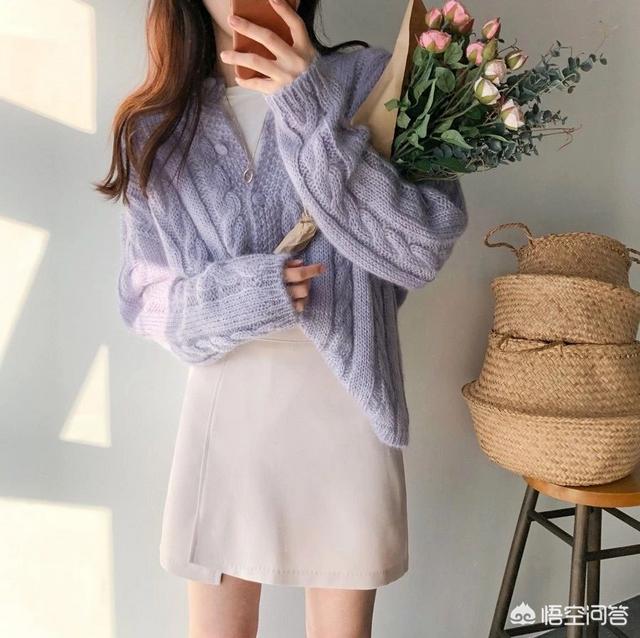 毛衣长外套开衫如何搭配(图5)