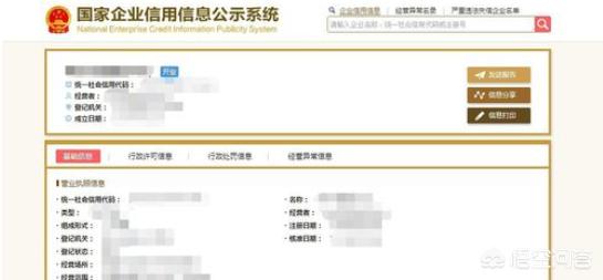 国家企业信用信息公示系统(官网)，国家企业信息信用信息系统
