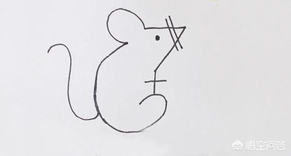 如何用7 2简单画老鼠简笔画教程?
