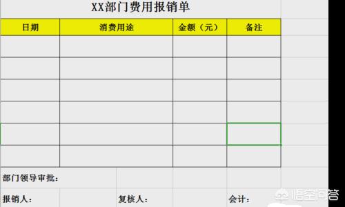 费用报销单电子表格，费用报销单电子表格怎么制作