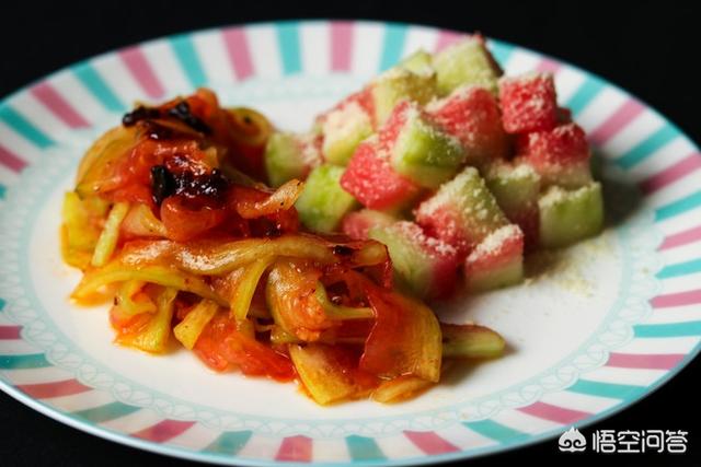 西瓜皮凉拌菜的做法视频(图8)