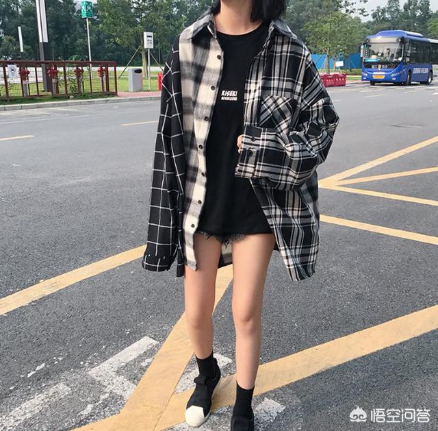 长格子衬衫如何搭配好看