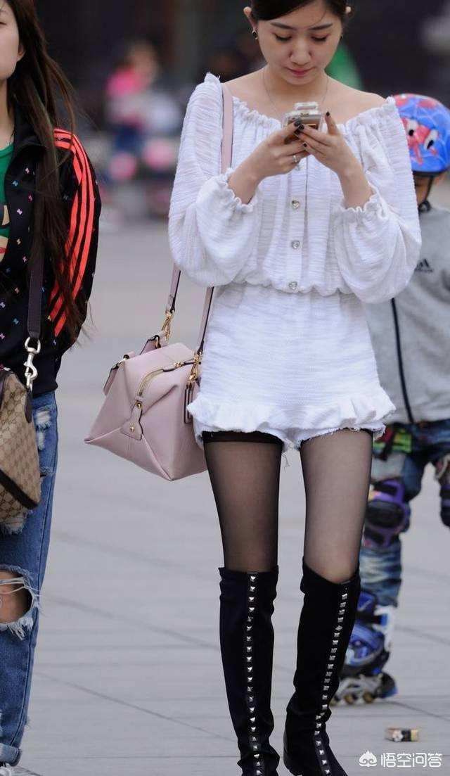 夏季黑色丝袜怎么搭配图片(图5)