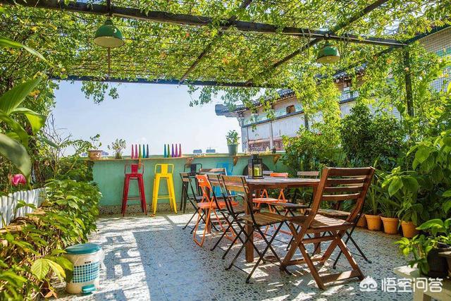 太阳伞景观设计（庭院鱼池周围怎么做？）