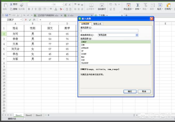 [条件求和公式]EXCEL条件求和公式？