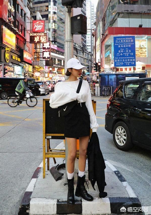 黑色短裙旅游穿搭， 黑色短裙旅游穿搭图片