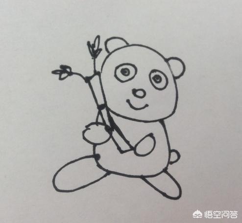 可爱的熊猫怎么画(图5)