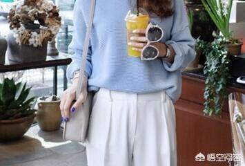 清新蓝大衣如何搭配裤子(图3)