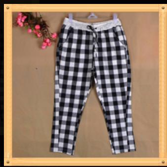 白黑格裤子如何搭配好看(图1)