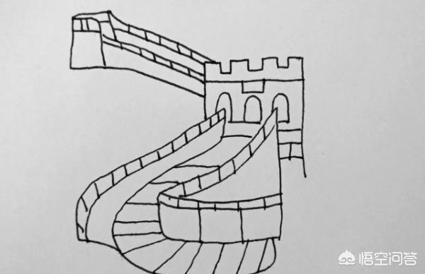 长城简笔画(长城怎么画简笔画)_乐车网