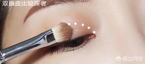 眼影化妆刷技巧
