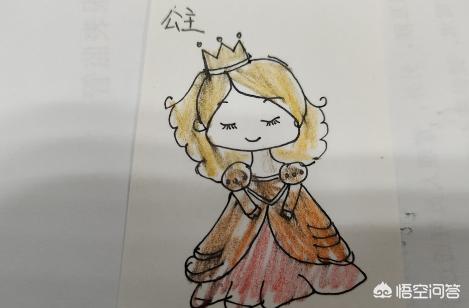 抖音中最简单小公主的简笔画法？简单又漂亮的小公主简笔画,零基础也能画出来