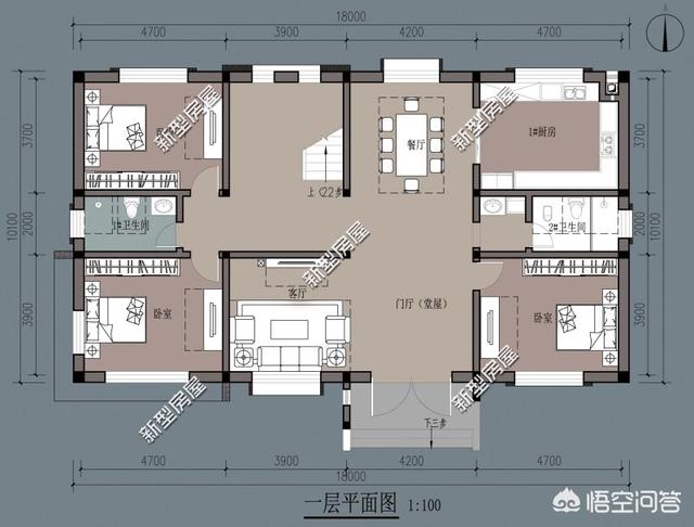 2022年农村房子设计，20米×10米，怎样设计便宜，二层楼房？