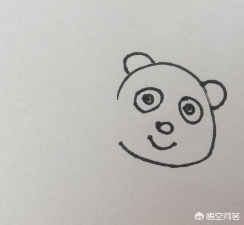 可爱的熊猫怎么画(图3)