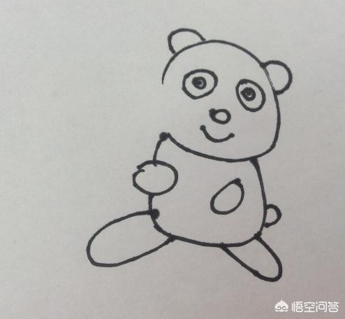 可爱的熊猫怎么画(图4)
