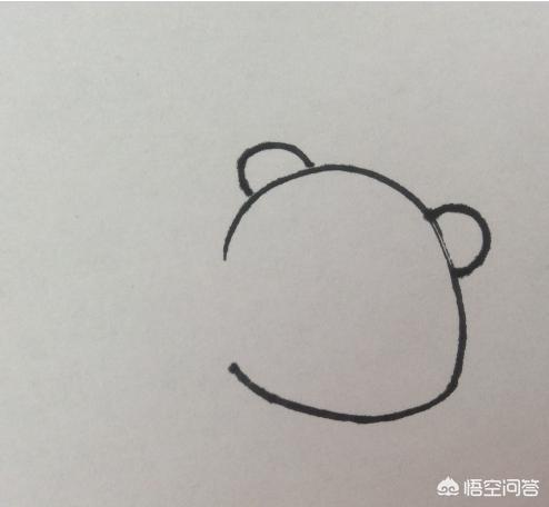 可爱的熊猫怎么画(图2)