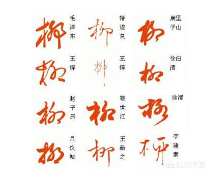柳字草书字体