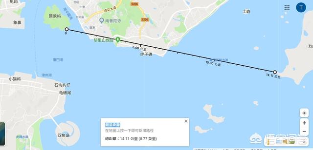 厦门市直径多少公里