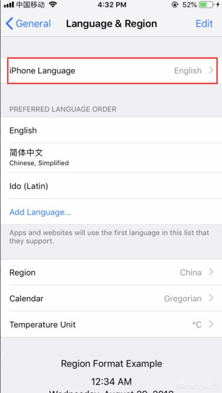 iphone选择语言设置要怎么操作