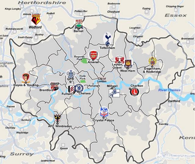 伦敦有几支英超球队分别是什么？
