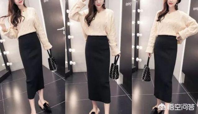 黑色针织裙子如何搭配外套(图15)