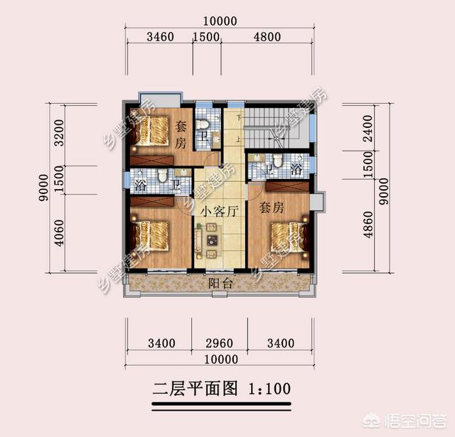 90平米中式小别墅设计图-90平米中式小别墅设计图纸