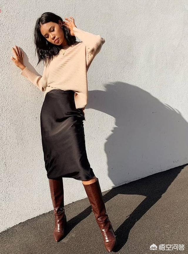 胖妹妹黑色长裙如何搭配(图4)