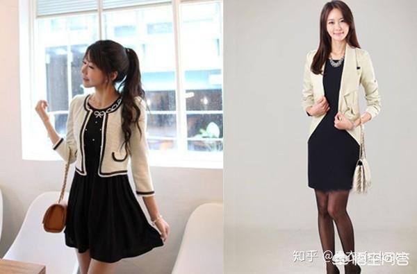 黑色针织裙子如何搭配外套(图8)