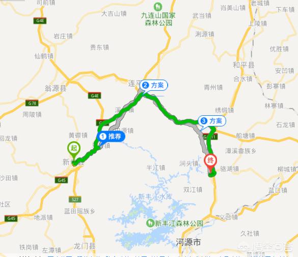 韶关新丰自驾游路线，韶关新丰自驾游路线图