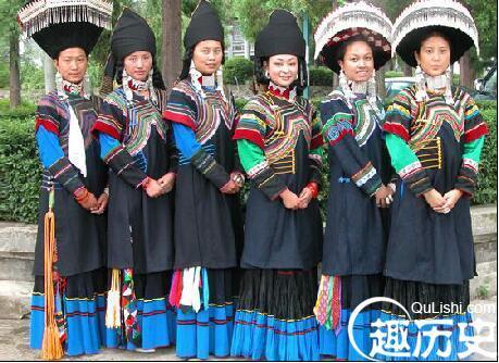 中国彝族服饰六大类别分布？